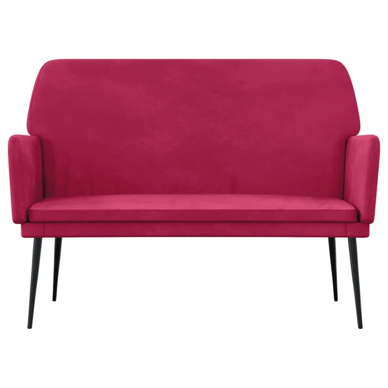 Bench Wine Red 108x79x79 cm Velvet