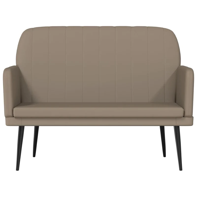 Bench Cappuccino 107x80x81 cm Faux Leather