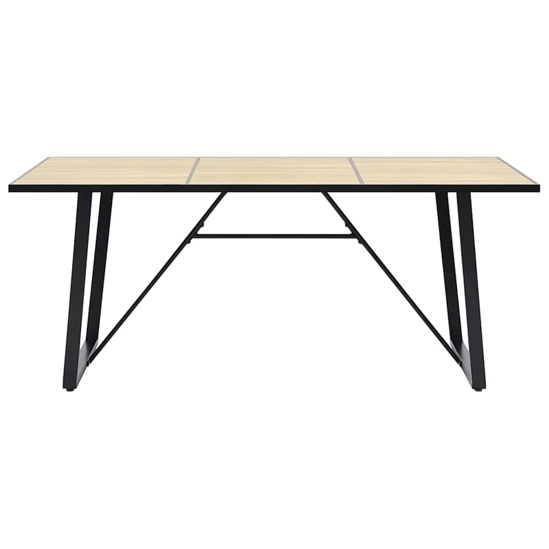 281564 vidaXL Dining Table Oak 200x100x75 cm MDF