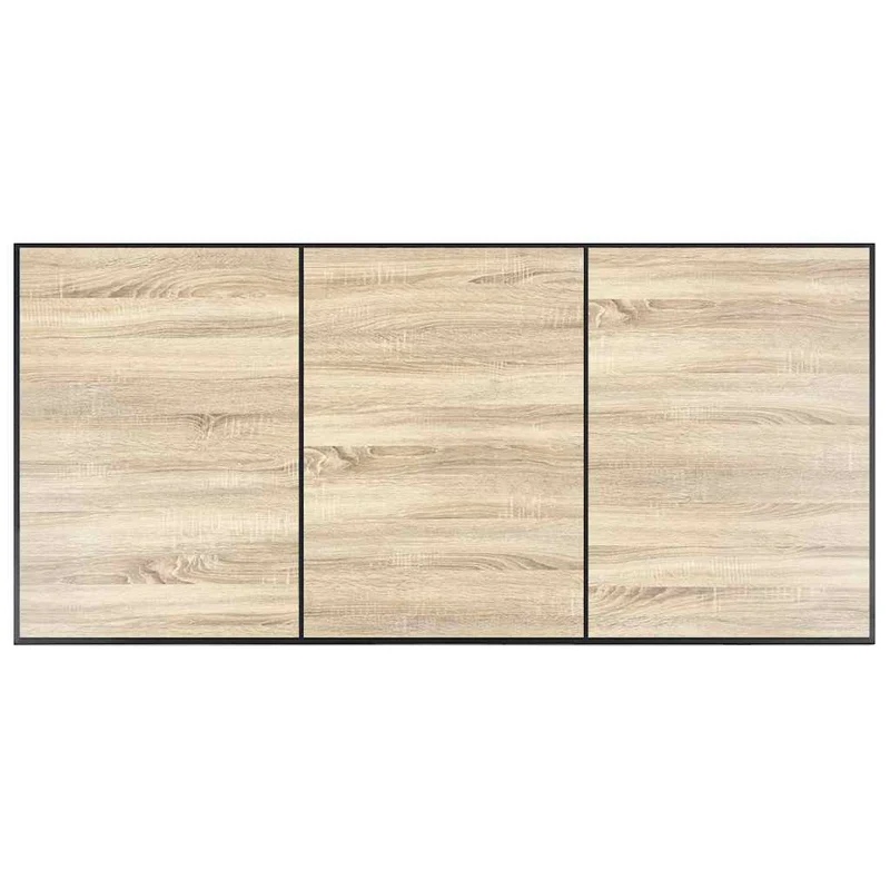 281564 vidaXL Dining Table Oak 200x100x75 cm MDF