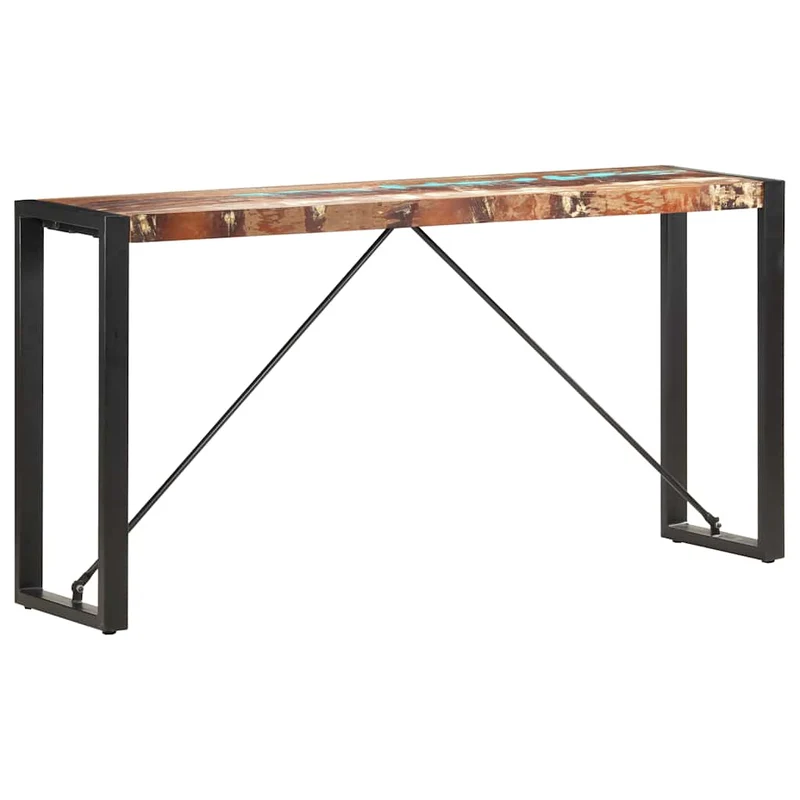 285949 vidaXL Console Table 150x35x76 cm Solid Reclaimed Wood