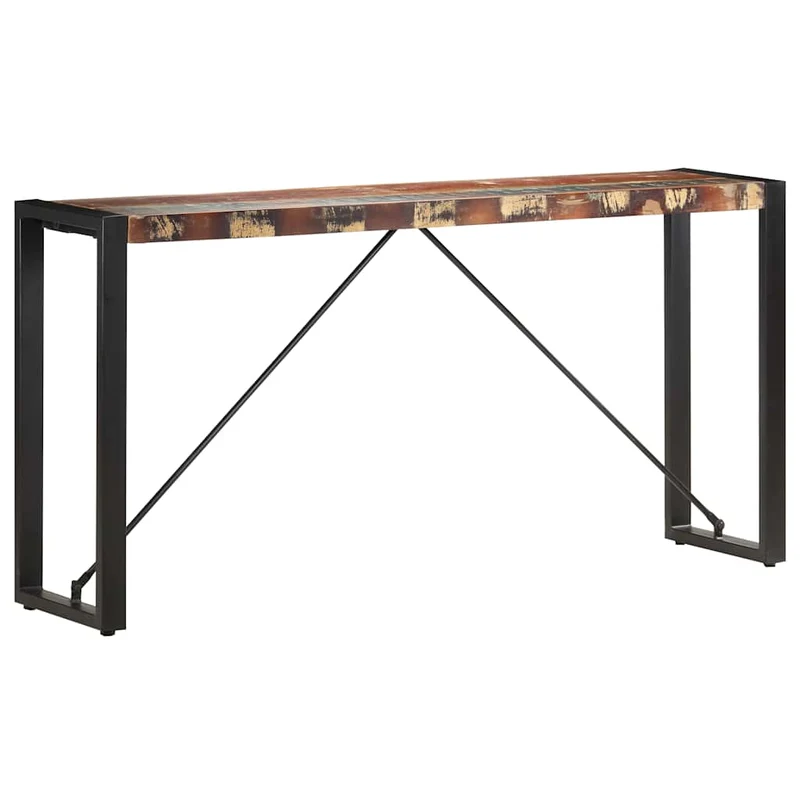 285949 vidaXL Console Table 150x35x76 cm Solid Reclaimed Wood