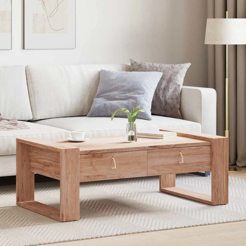 287892 vidaXL Coffee Table 110x60x40 cm Solid Teak Wood