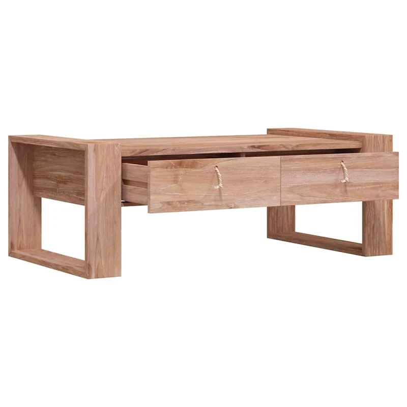287892 vidaXL Coffee Table 110x60x40 cm Solid Teak Wood