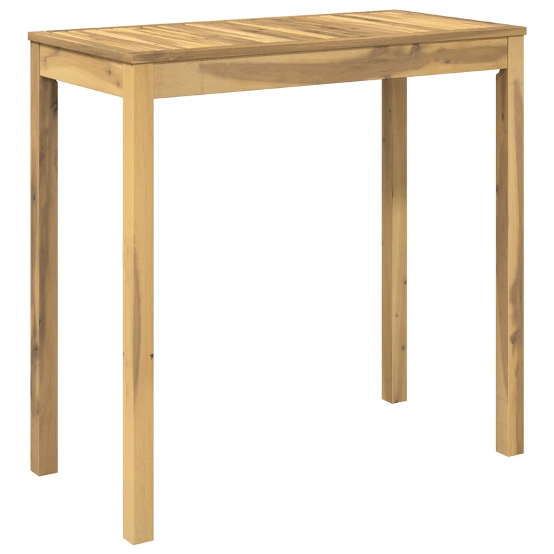Garden Bar Table Whitewash 108.5 x 55 x 105 cm