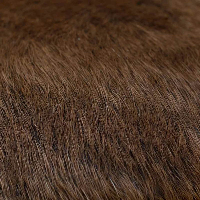 285206 vidaXL Stool Goatskin Leather and Solid Teak Wood