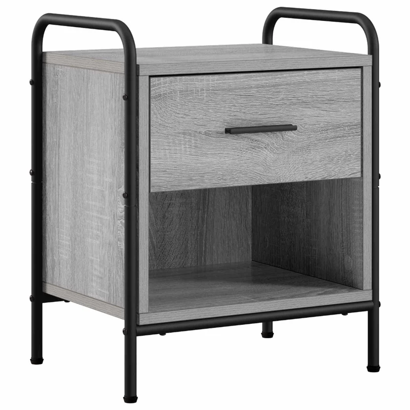 Bedside Cabinet 2 pcs Grey Sonoma 40 x 30 x 50 cm