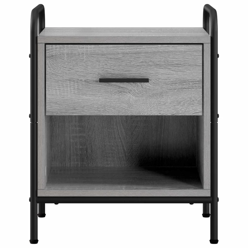 Bedside Cabinet 2 pcs Grey Sonoma 40 x 30 x 50 cm