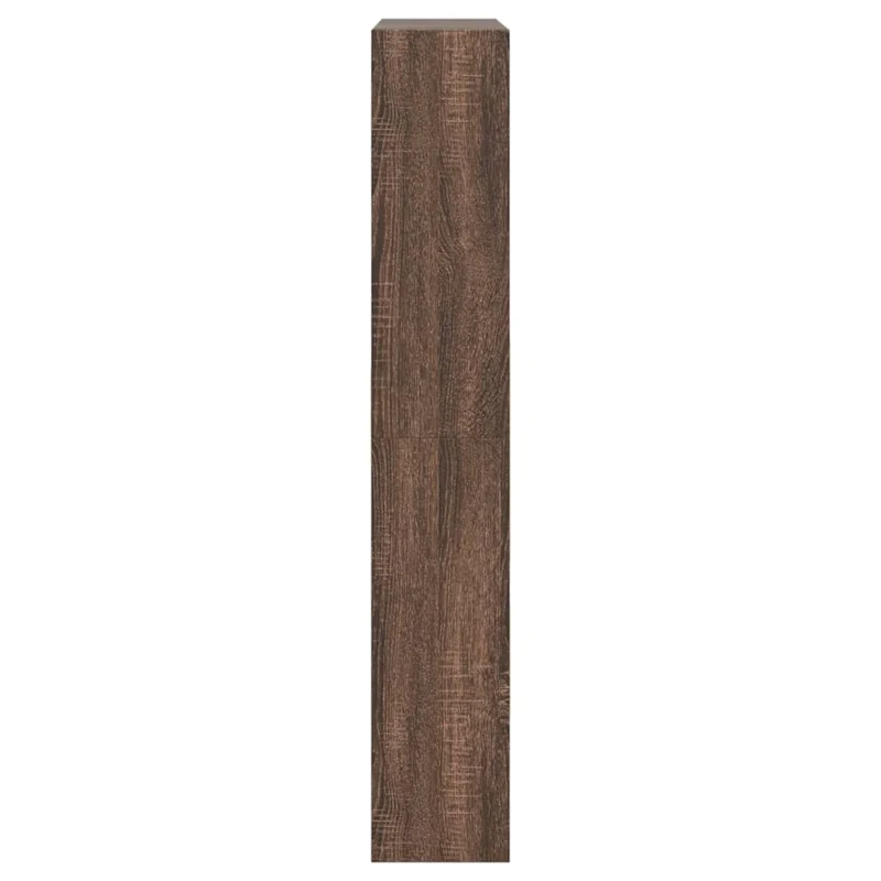 Shoe Cabinet Brown Oak 80x21x125,5 cm Engineered Wood