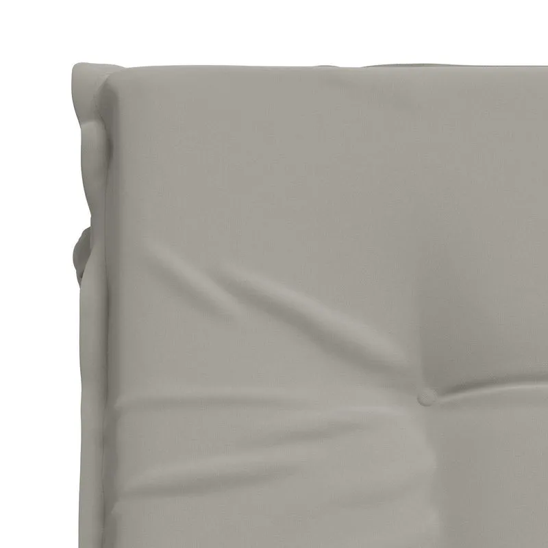 Sunlounger Cushion GEMERT 100% Polyester Grey 190 x 80 x 9 cm