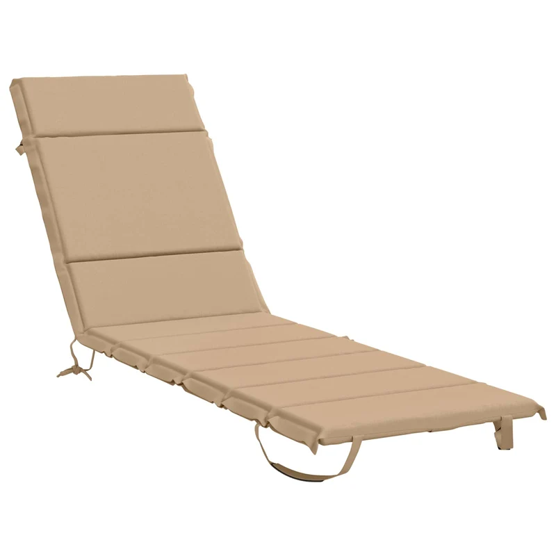 Sunlounger Cushion GEMERT 100% Polyester Sand 200 x 60 x 3 cm