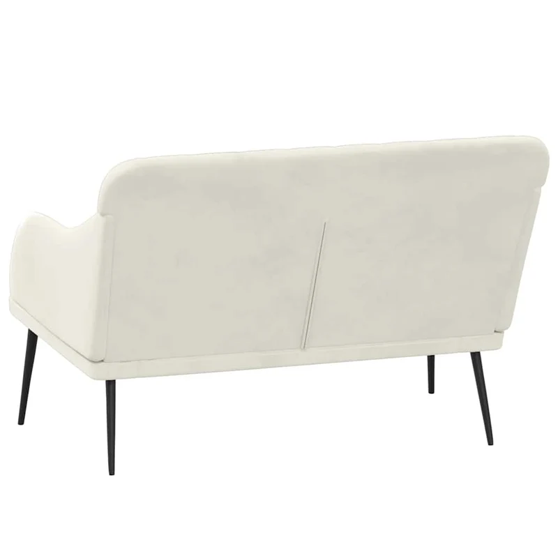 Bench Cream 110x76x80 cm Velvet