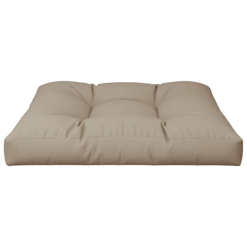 Pallet Cushion Taupe 70x70x12 cm Fabric