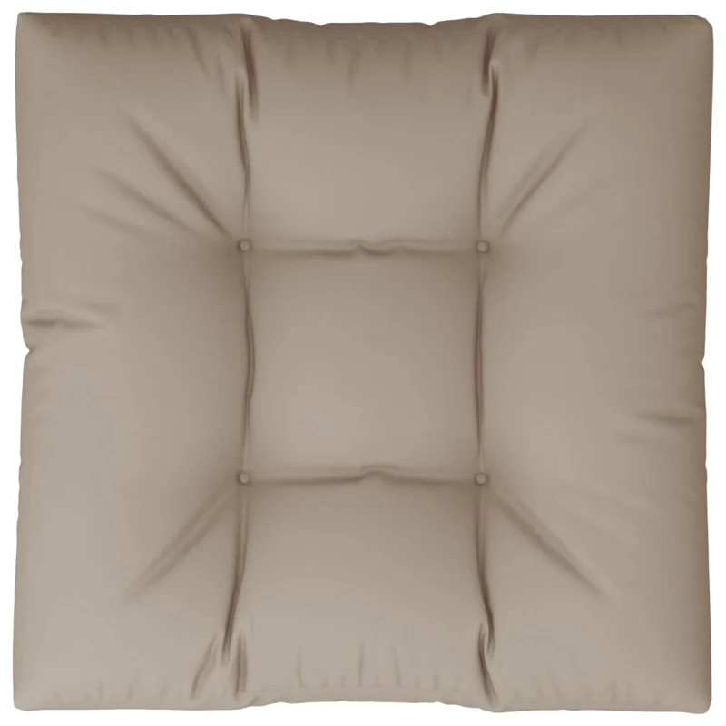 Pallet Cushion Taupe 70x70x12 cm Fabric