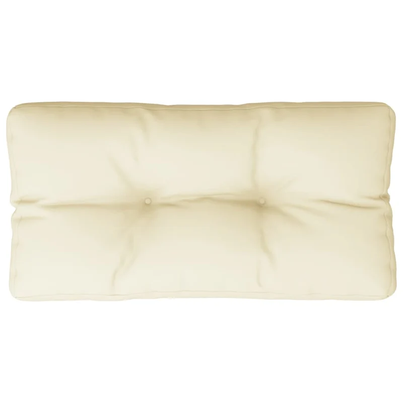 Pallet Cushion Cream 80x40x12 cm Fabric