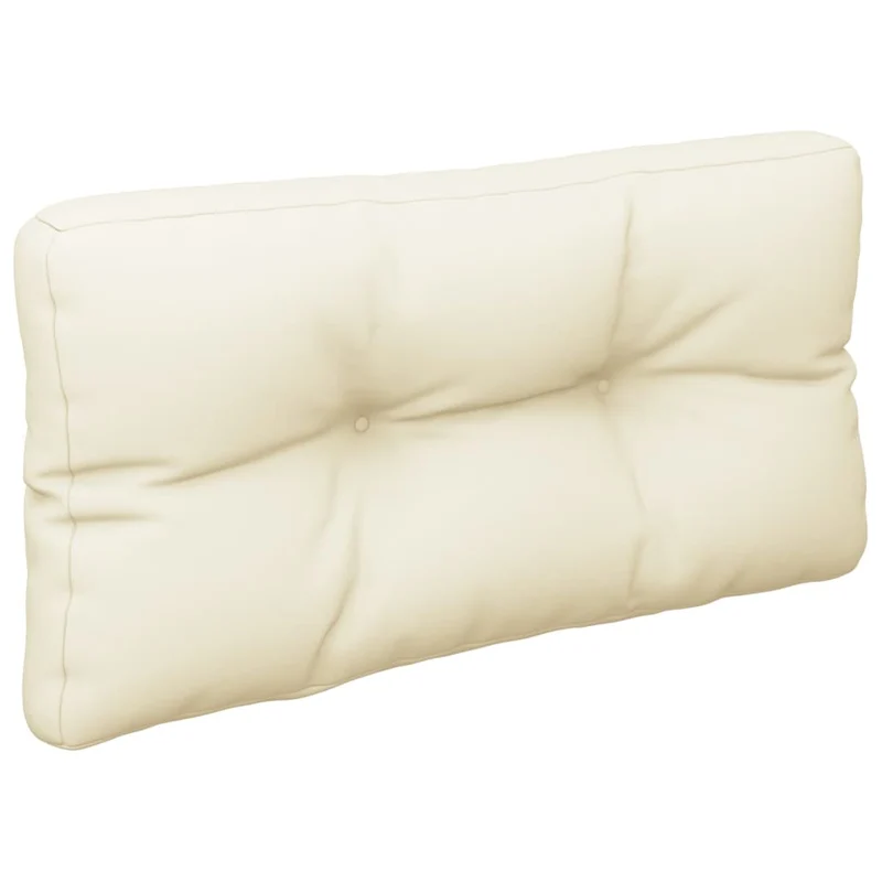 Pallet Cushion Cream 80x40x12 cm Fabric