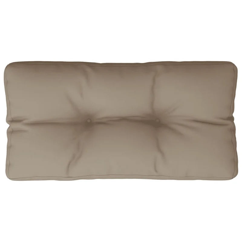 Pallet Cushion Taupe 80x40x12 cm Fabric