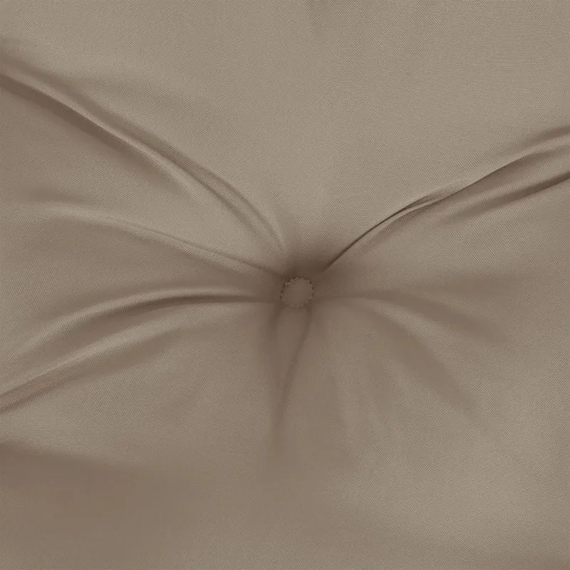 Pallet Cushion Taupe 80x40x12 cm Fabric