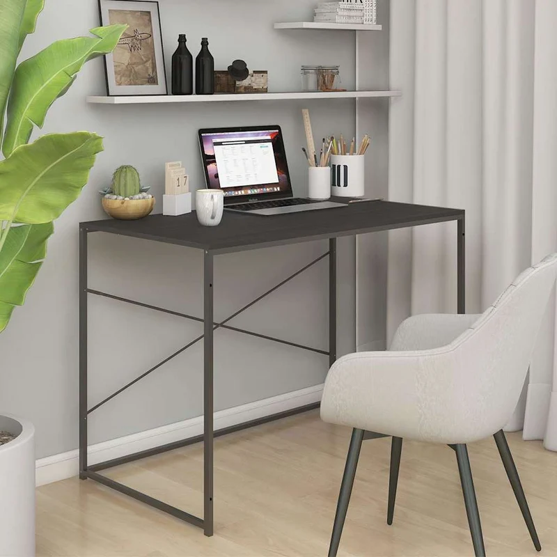 30208 vidaXL Computer Desk Black 110x60x70 cm Engineered Wood