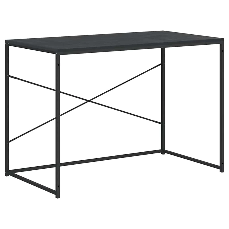 30208 vidaXL Computer Desk Black 110x60x70 cm Engineered Wood