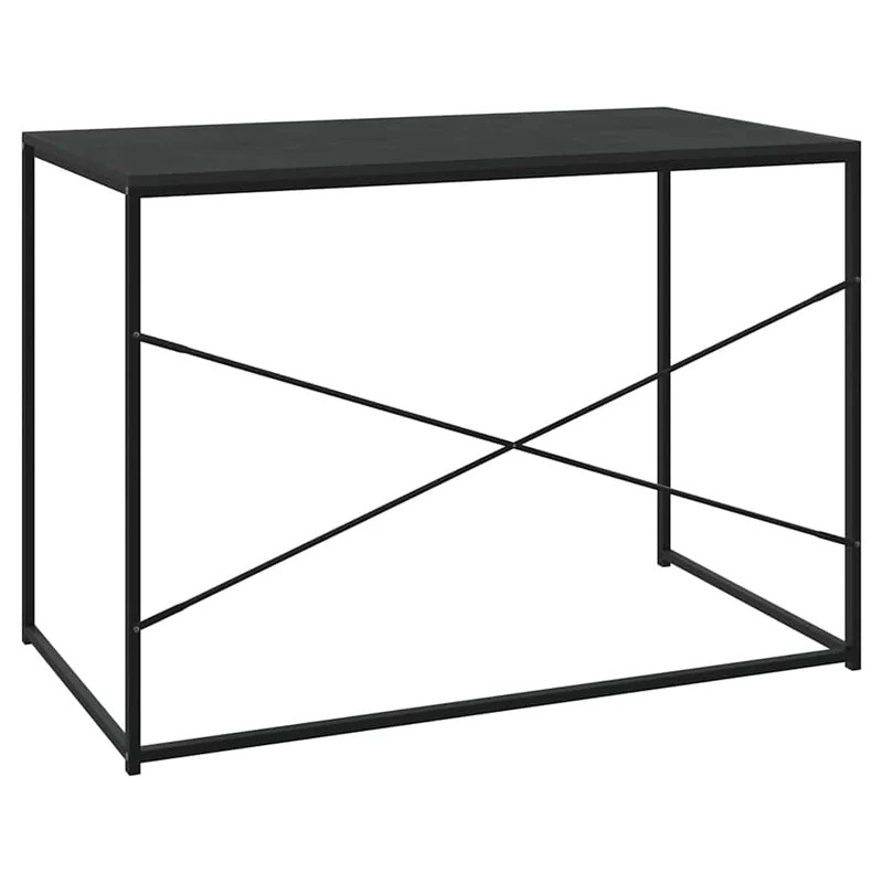 30208 vidaXL Computer Desk Black 110x60x70 cm Engineered Wood