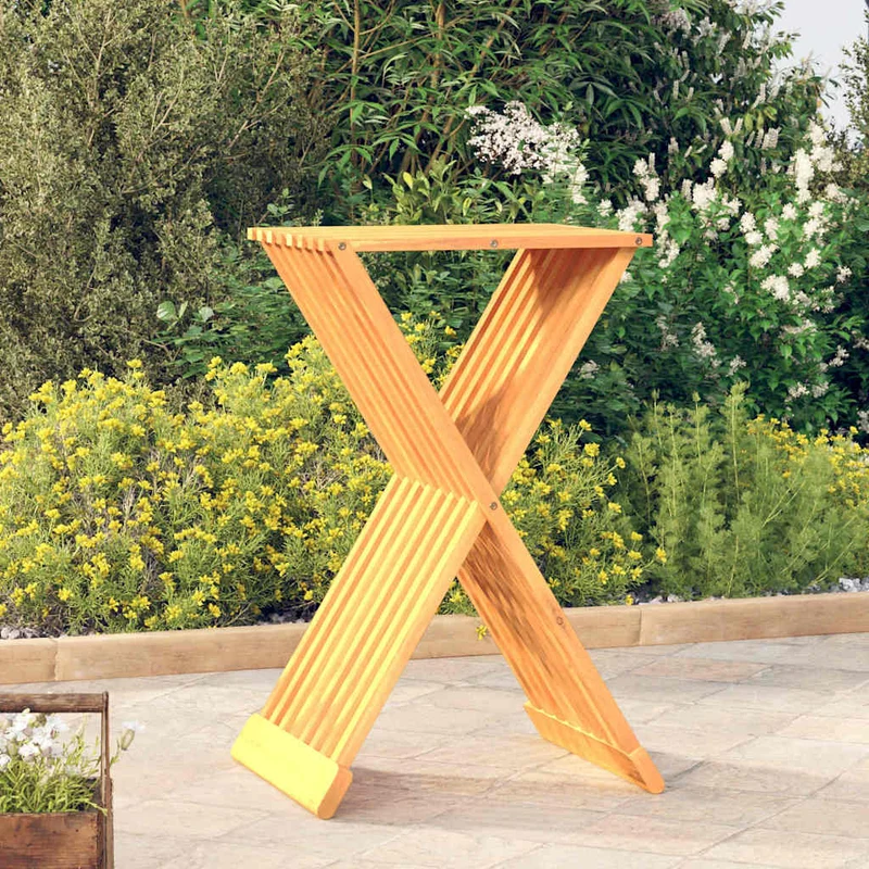 Folding Stool 40x32,5x70 cm Solid Wood Teak