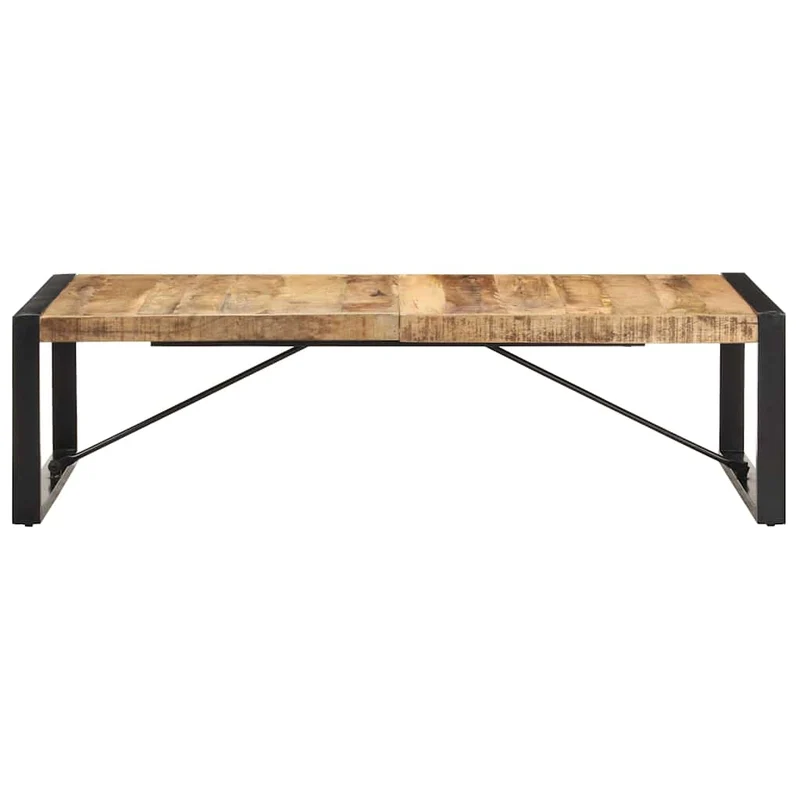 Coffee Table 140x70x40 cm Rough Mango Wood