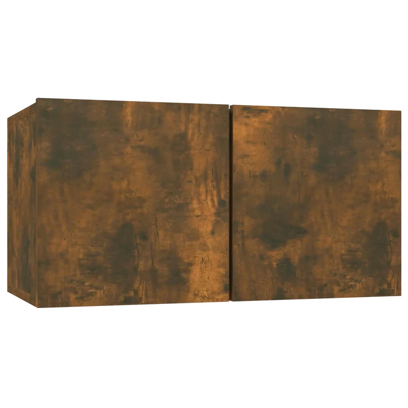 Hanging TV Cabinets 2 pcs Smoked Oak 60x30x30 cm