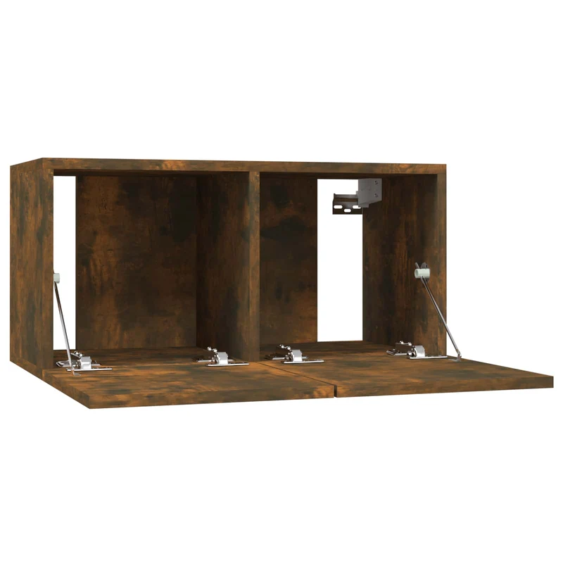 Hanging TV Cabinets 3 pcs Smoked Oak 60x30x30 cm