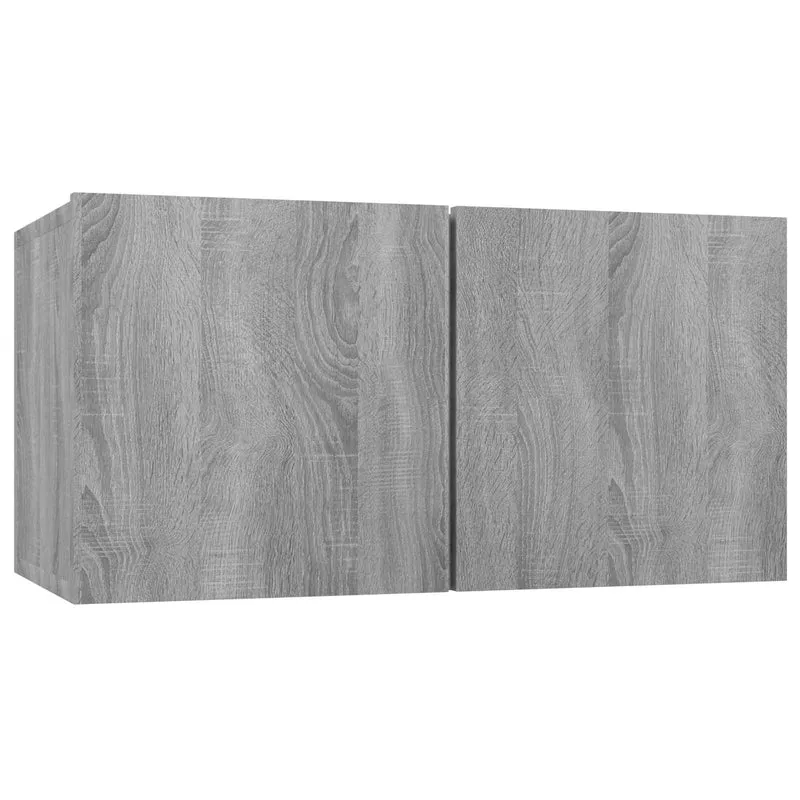 Hanging TV Cabinet Grey Sonoma 3 pcs 60x30x30 cm Engineered Wood