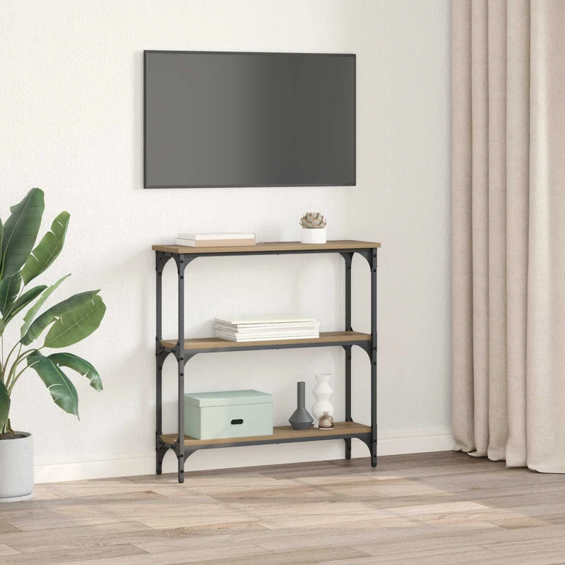 Console Table Artisan Oak 75 x 22.5 x 75 cm Engineered Wood