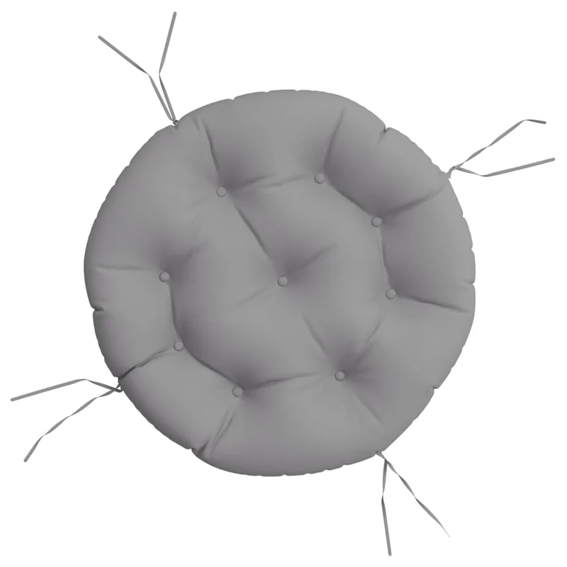 Round Cushion Grey Ø 60 x11 cm Oxford Fabric