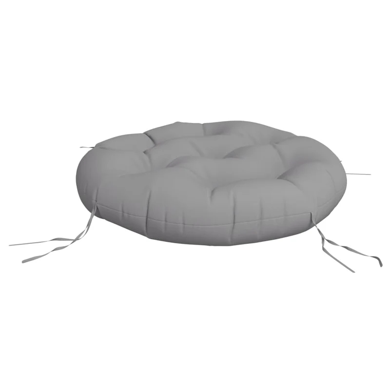 Round Cushion Grey Ø 60 x11 cm Oxford Fabric