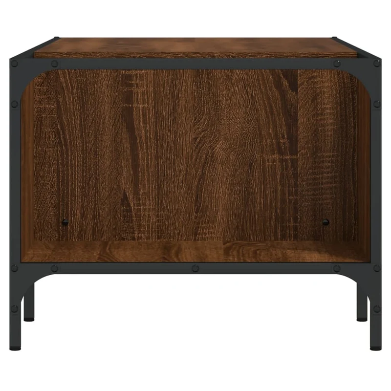 Coffee Table with Rack Brown Oak 100x51x40 cm Engineered Wood