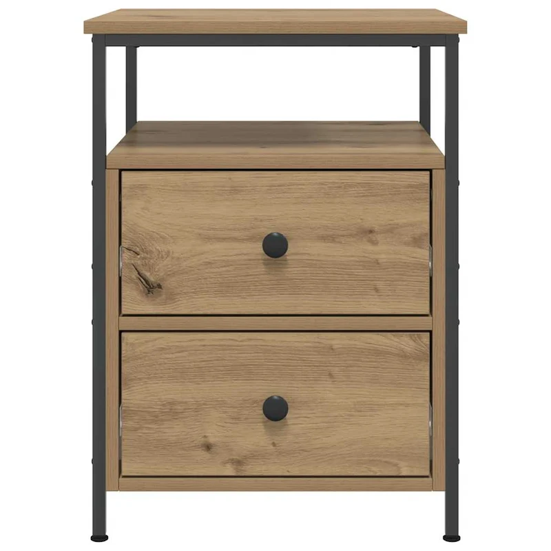 Bedside Cabinets 2 pcs Artisan Oak 44x45x60 cm Engineered Wood