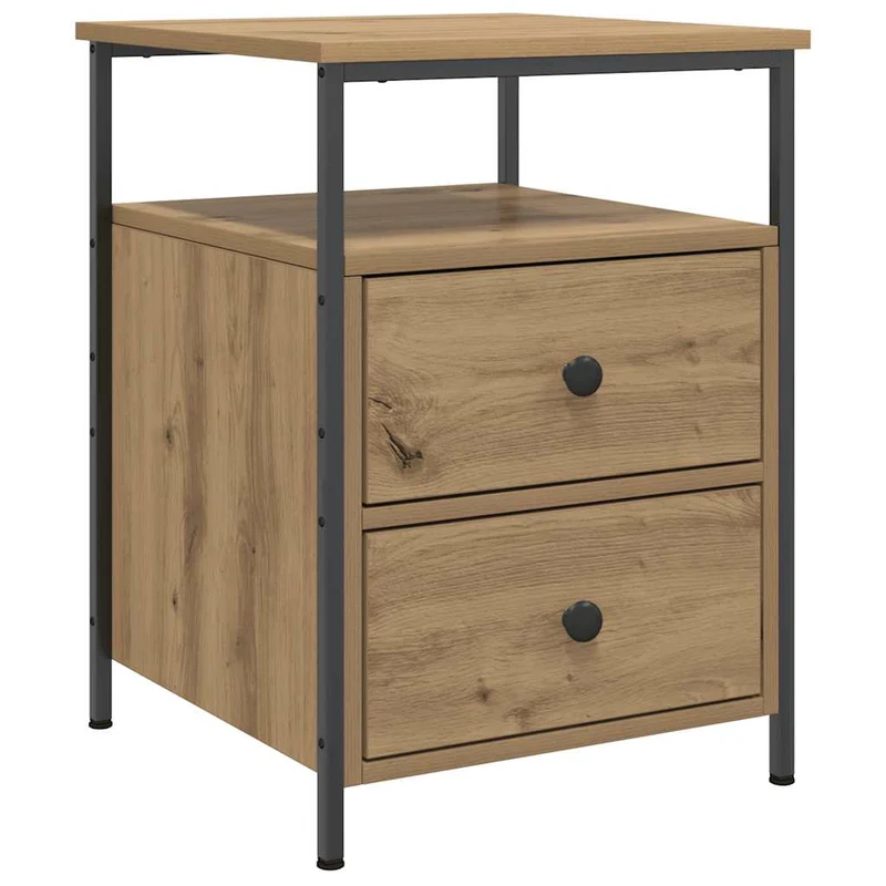 Bedside Cabinets 2 pcs Artisan Oak 44x45x60 cm Engineered Wood