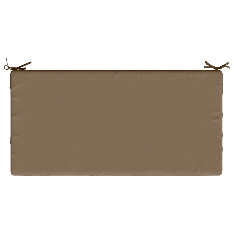 Seat Cushion SOEST 100% Polyester Taupe 120 x 60 x 15 cm