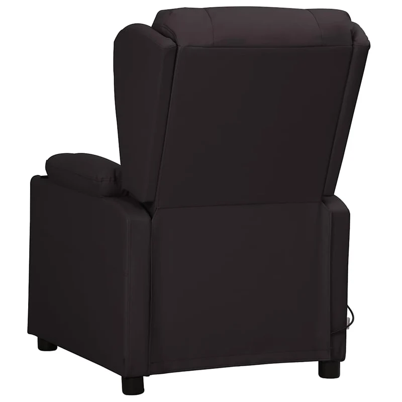 Massage Chair Black Faux Leather