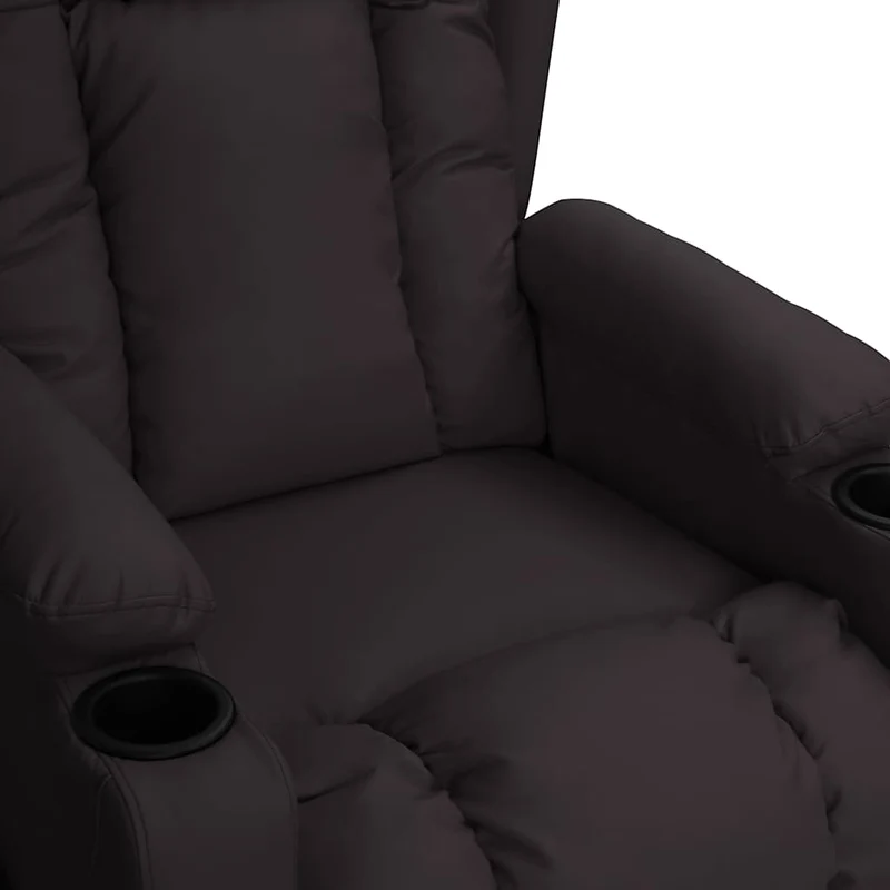 Massage Chair Black Faux Leather