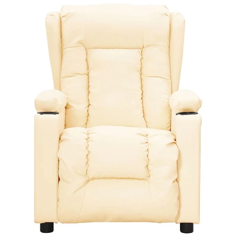 Massage Chair Cream Faux Leather