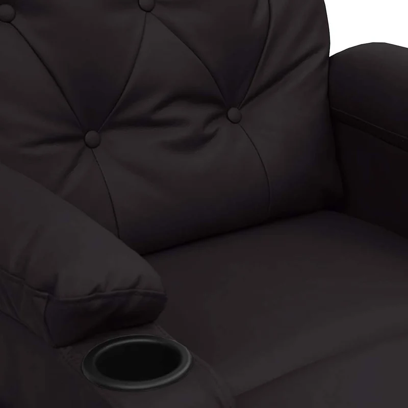 Massage Chair Black Faux Leather