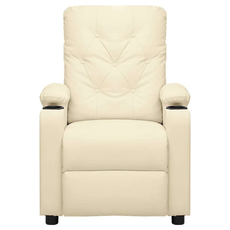 Massage Chair Cream Faux Leather