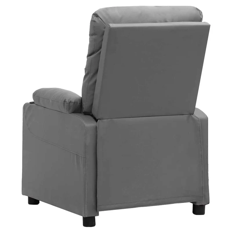 Massage Chair Grey Faux Leather