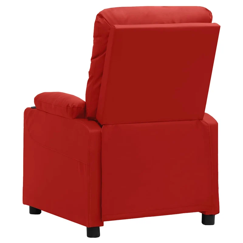 Massage Chair Wine Red Faux Leather