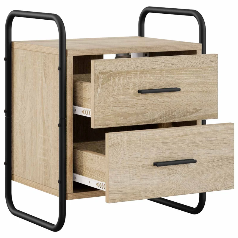 Hanging Bedside Cabinet 2 pcs Sonoma Oak 40 x 30 x 50 cm