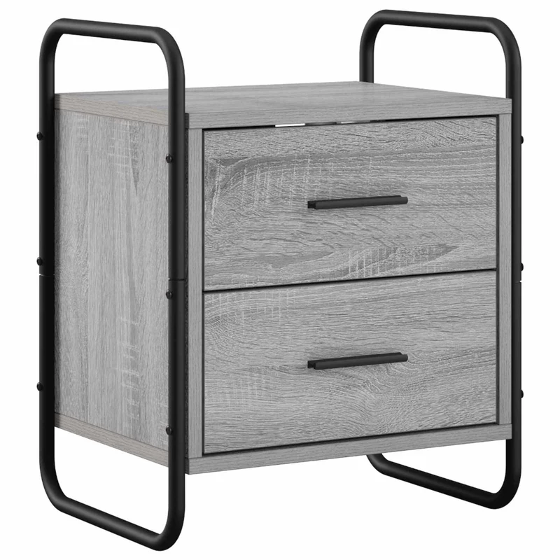 Hanging Bedside Cabinet 2 pcs Grey Sonoma 40 x 30 x 50 cm