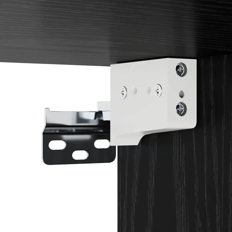 Hanging Bedside Cabinet Black Oak 40 x 30 x 50 cm