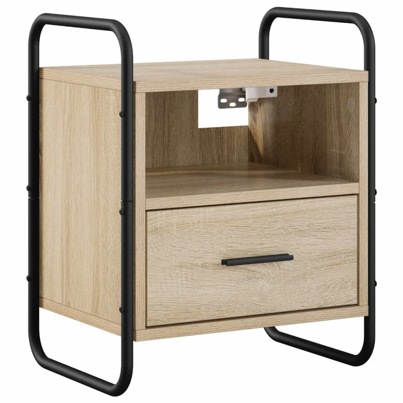 Hanging Bedside Cabinet Sonoma Oak 40 x 30 x 50 cm