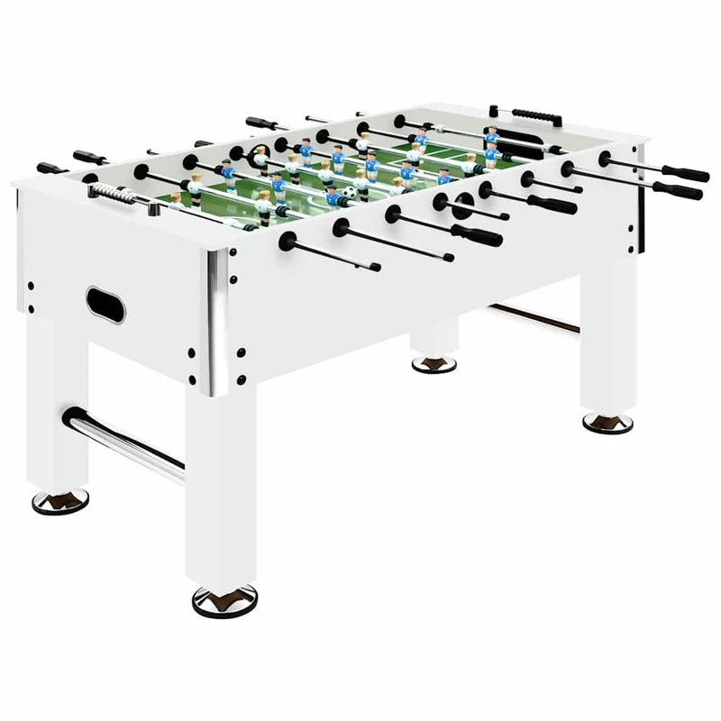 92501 vidaXL Football Table Steel 60 kg 140x74,5x87,5 cm White