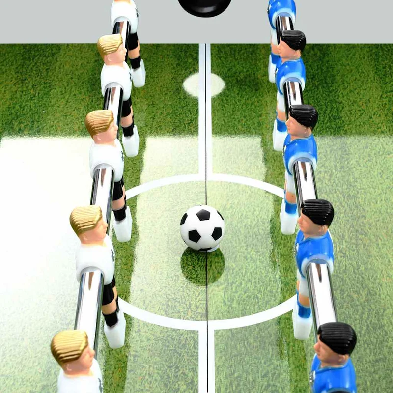 92501 vidaXL Football Table Steel 60 kg 140x74,5x87,5 cm White